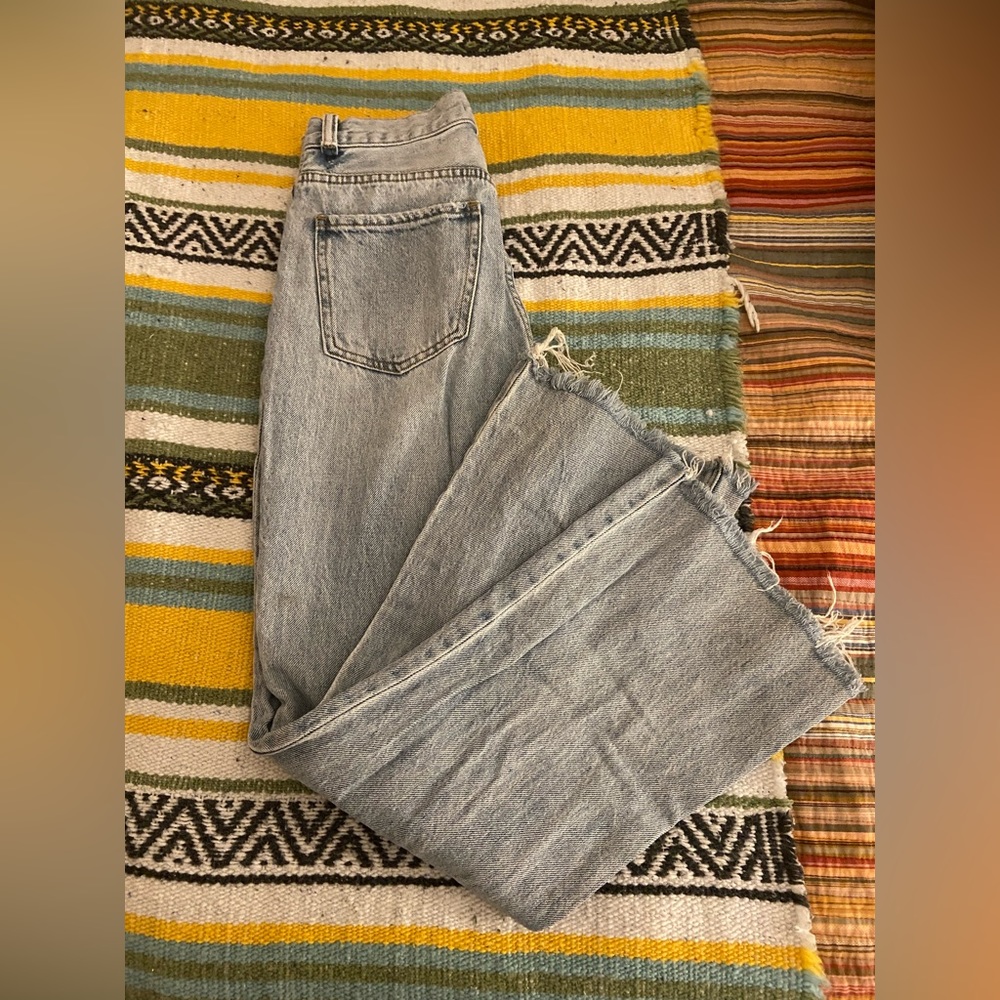 pacsun distressed flare jeans